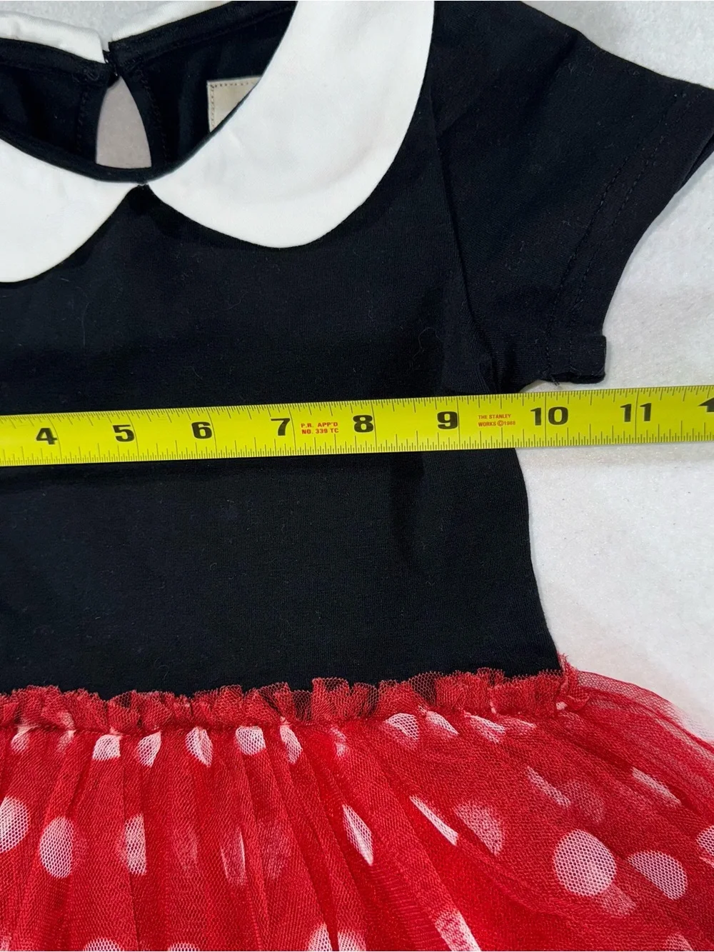 Taylor Joelle Minnie Mouse Peter Pan Collar Polka dot tulle Disney princess puff